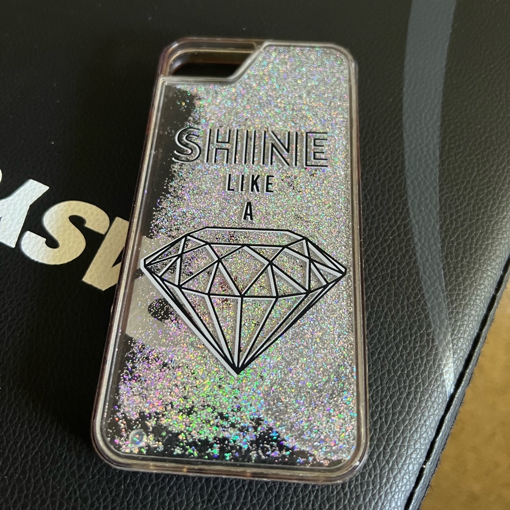 Shine Like A Diamond Liquid Glitter Waterfall Case Fits iPhone 6 6s 7 8
